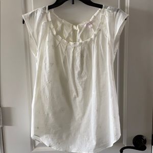 Lauren Conrad Pleat Neck Top XS *like new*